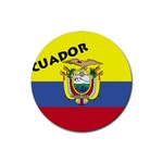 Ecuador Rubber Round Coaster (4 pack)