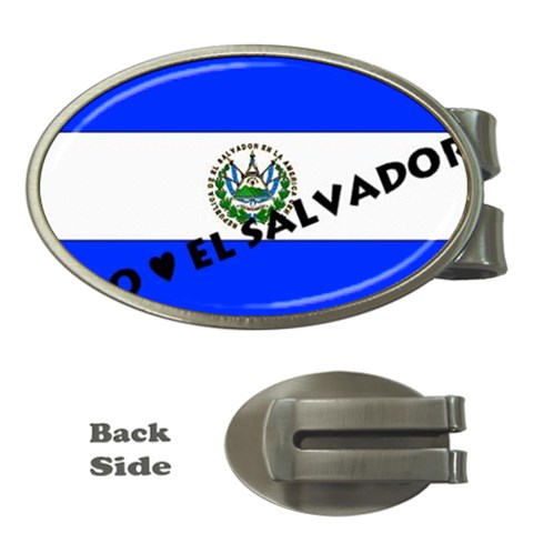 El Salvador Money Clip (Oval) from ArtsNow.com Front