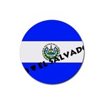 El Salvador Rubber Round Coaster (4 pack)