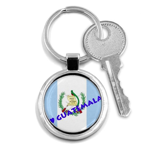 Guatemala Key Chain (Round) from ArtsNow.com Front
