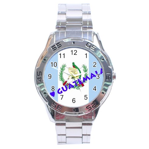Guatemala Stainless Steel Analogue Men’s Watch from ArtsNow.com Front