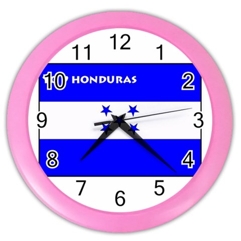 Honduras Color Wall Clock from ArtsNow.com Front