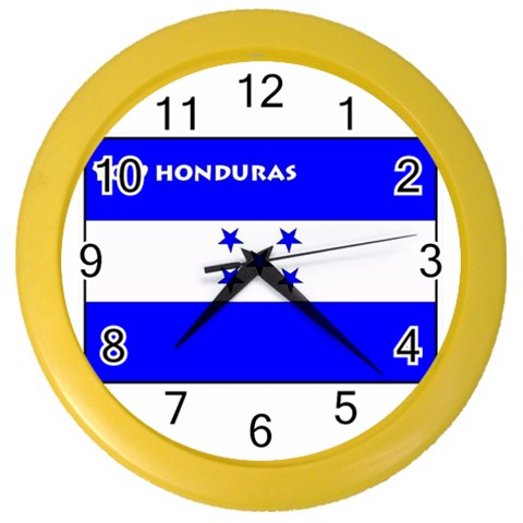 Honduras Color Wall Clock from ArtsNow.com Front