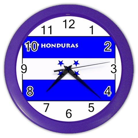 Honduras Color Wall Clock from ArtsNow.com Front