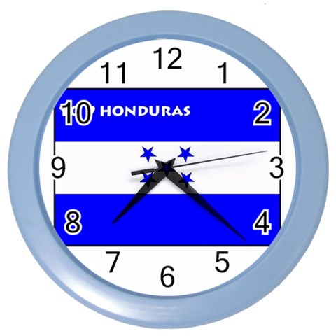 Honduras Color Wall Clock from ArtsNow.com Front