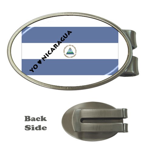 Nicaragua Money Clip (Oval) from ArtsNow.com Front