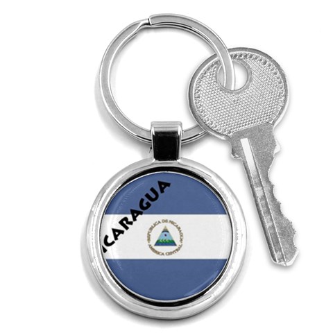 Nicaragua Key Chain (Round) from ArtsNow.com Front