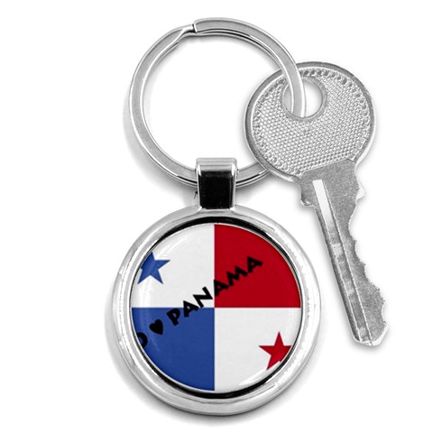 Panama Key Chain (Round) from ArtsNow.com Front