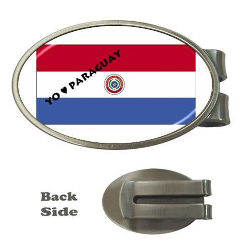 Paraguay Money Clip (Oval) from ArtsNow.com Front