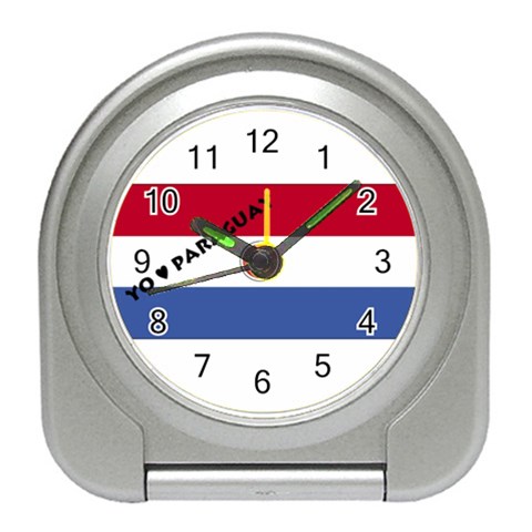 Paraguay Travel Alarm Clock from ArtsNow.com Front