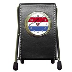 Paraguay Pen Holder Desk Clock