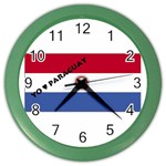 Paraguay Color Wall Clock