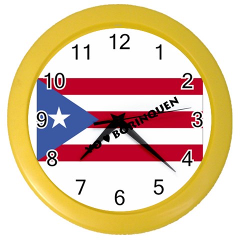 PR_Borinquen Color Wall Clock from ArtsNow.com Front