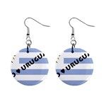 Uruguay 1  Button Earrings
