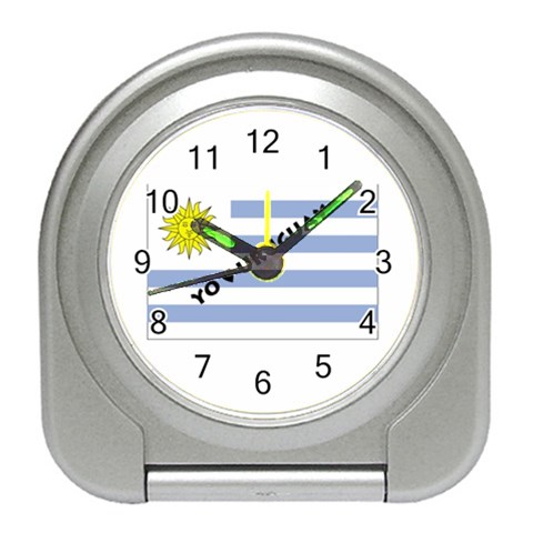 Uruguay Travel Alarm Clock from ArtsNow.com Front