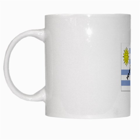 Uruguay White Mug from ArtsNow.com Left