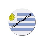 Uruguay Rubber Round Coaster (4 pack)