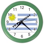 Uruguay Color Wall Clock