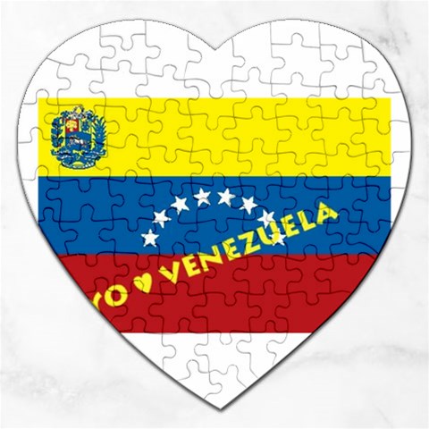 Venezuela Jigsaw Puzzle (Heart) from ArtsNow.com Front