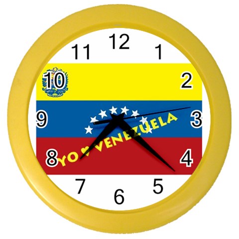 Venezuela Color Wall Clock from ArtsNow.com Front