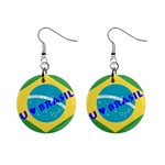 Brasil 1  Button Earrings