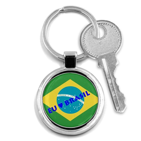 Brasil Key Chain (Round) from ArtsNow.com Front