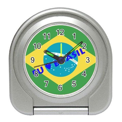 Brasil Travel Alarm Clock from ArtsNow.com Front