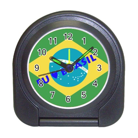 Brasil Travel Alarm Clock from ArtsNow.com Front