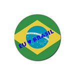 Brasil Rubber Round Coaster (4 pack)