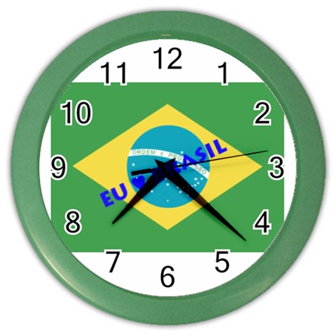 Brasil Color Wall Clock from ArtsNow.com Front