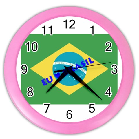 Brasil Color Wall Clock from ArtsNow.com Front