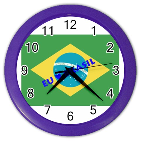 Brasil Color Wall Clock from ArtsNow.com Front