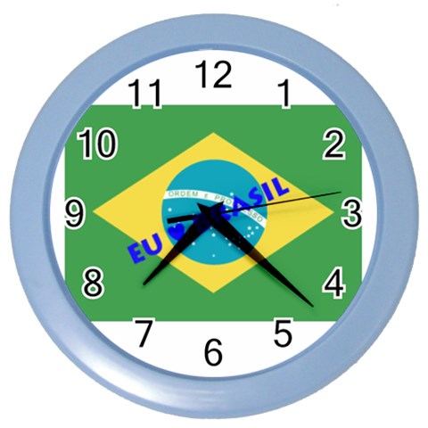 Brasil Color Wall Clock from ArtsNow.com Front