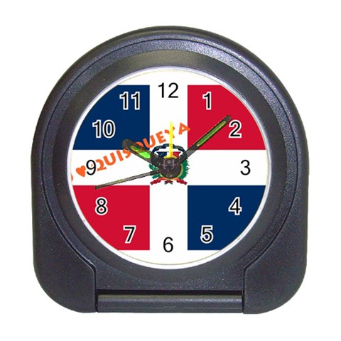 DR_Quisqueya Travel Alarm Clock from ArtsNow.com Front