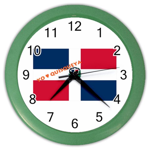 DR_Quisqueya Color Wall Clock from ArtsNow.com Front