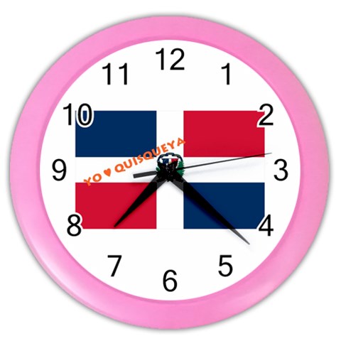 DR_Quisqueya Color Wall Clock from ArtsNow.com Front