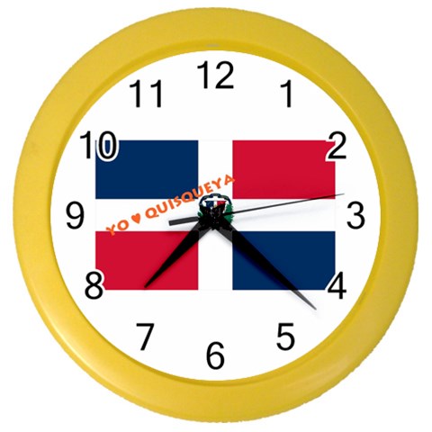 DR_Quisqueya Color Wall Clock from ArtsNow.com Front