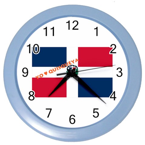 DR_Quisqueya Color Wall Clock from ArtsNow.com Front