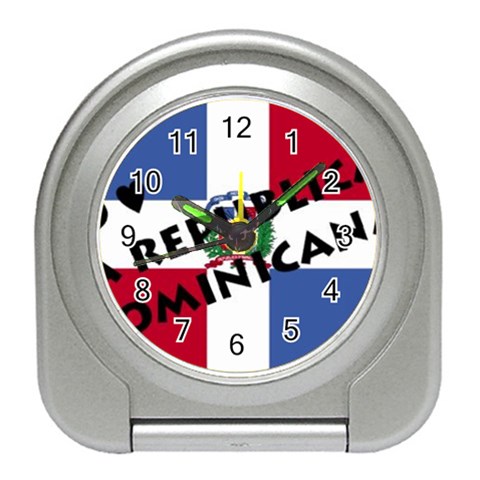 Republica Dominicana Travel Alarm Clock from ArtsNow.com Front