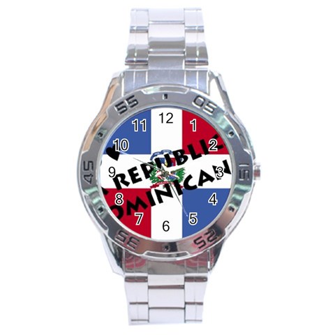 Republica Dominicana Stainless Steel Analogue Men’s Watch from ArtsNow.com Front