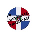 Republica Dominicana Rubber Round Coaster (4 pack)