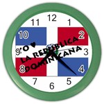 Republica Dominicana Color Wall Clock
