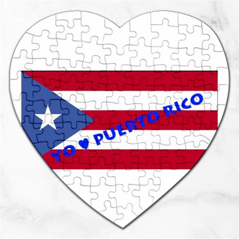 Puerto Rico Jigsaw Puzzle (Heart) from ArtsNow.com Front