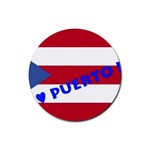 Puerto Rico Rubber Round Coaster (4 pack)