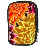 Golden Flowers Custom Compact Camera Leather Case