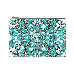 Turquoise Delight Custom Cosmetic Bag (Large)