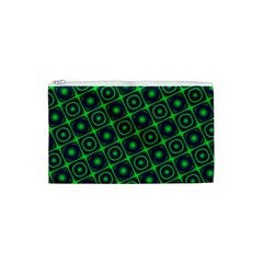 Green Mirage Custom Cosmetic Bag (Small) from ArtsNow.com Front