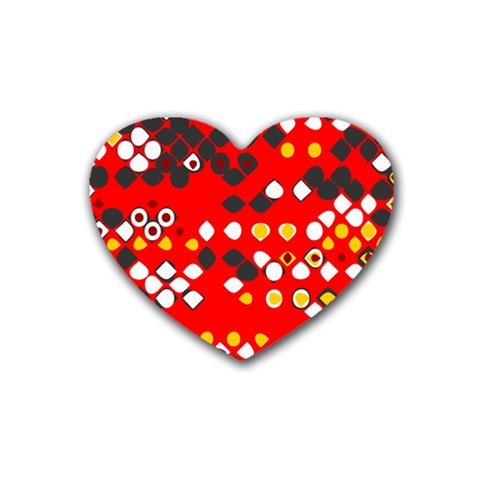 Indian Art Custom Heart Coaster (4 pack) from ArtsNow.com Front