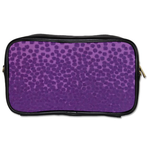 Purple Leopard Custom Toiletries Bag (Two Sides) from ArtsNow.com Front