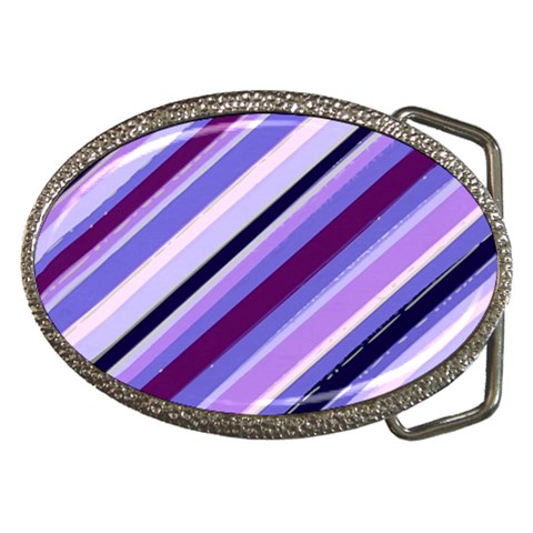 Purple Candy Cane Custom Belt Buckle from ArtsNow.com Front